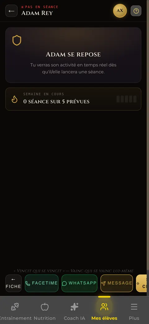 Séance suivie en direct